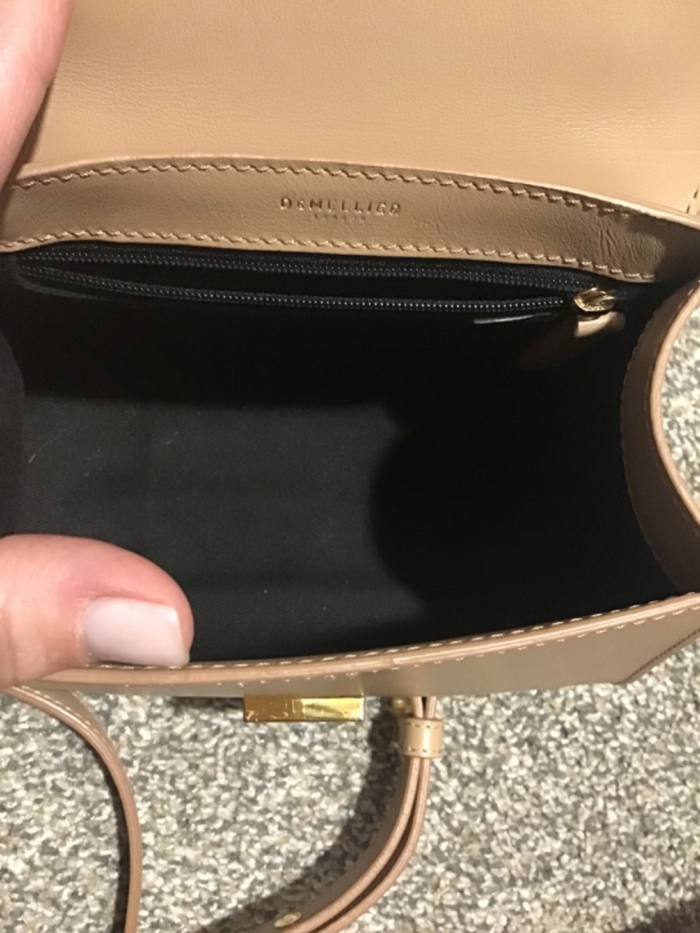 Like New DeMellier small Montreal smooth leather handbag - Picture 12 of 12